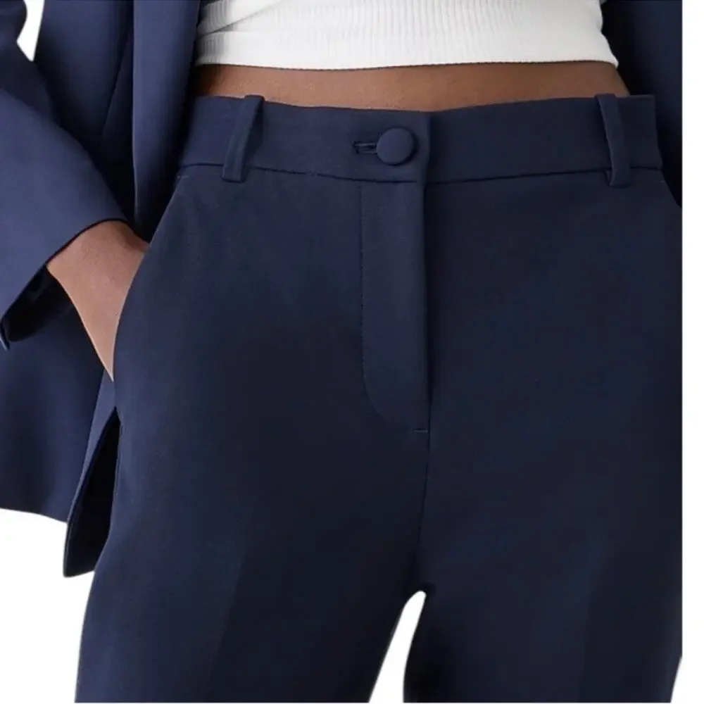 J. Crew High Rise Cameron pants in dark navy blue WOMENS 8